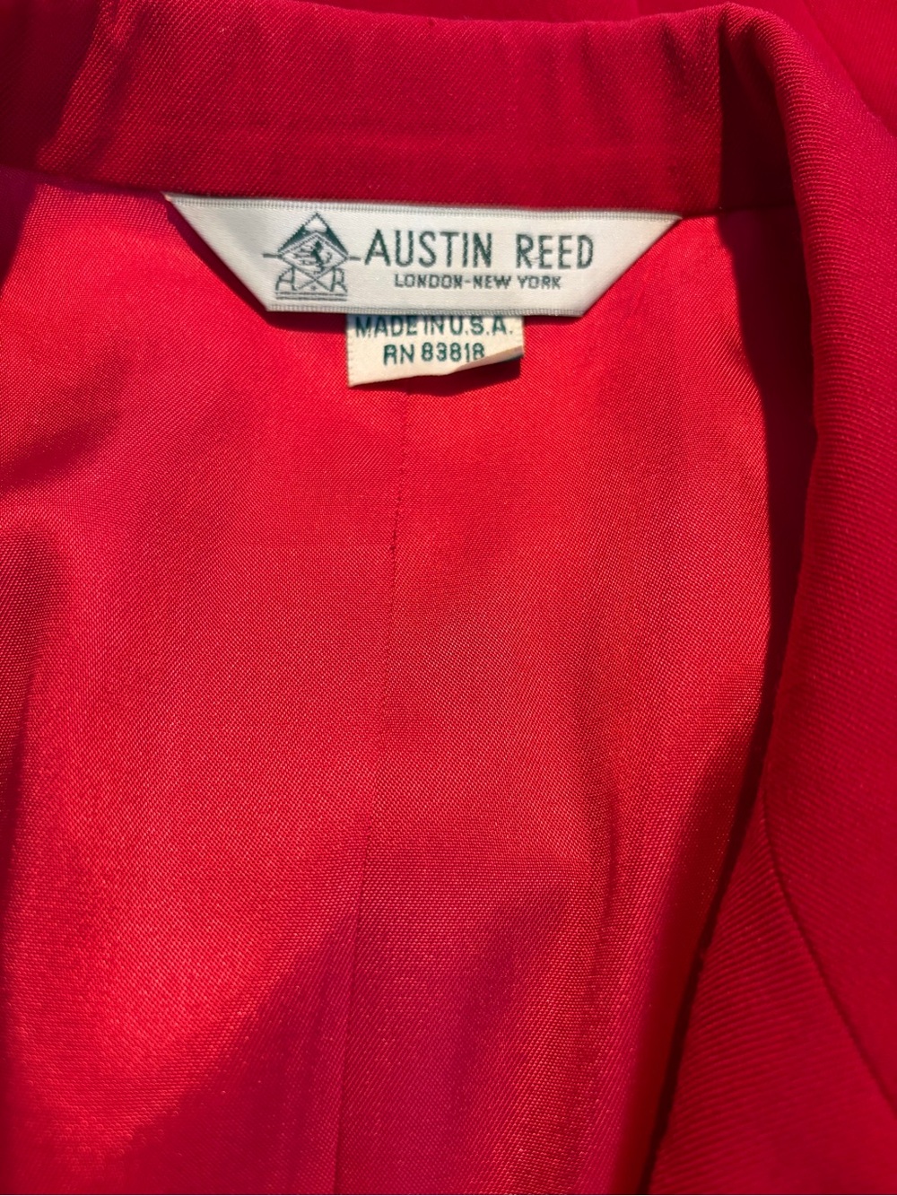 Austin Reed Bright Red Single-Button Blazer - Picture 6 of 9